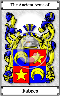 Fabres Family Crest Download (JPG)  Book Plated - 150 DPI