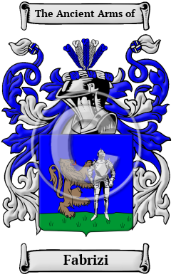 Fabrizi Family Crest/Coat of Arms