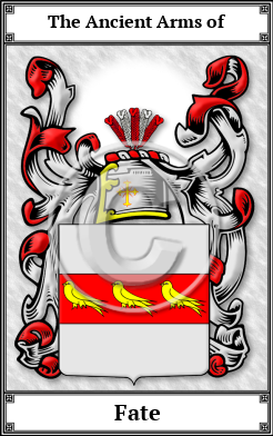 Fate Family Crest Download (JPG) Book Plated - 600 DPI