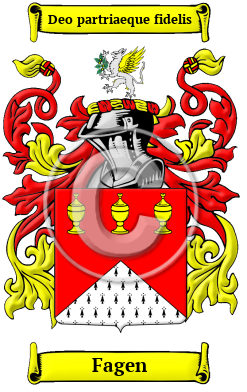 Fagen Family Crest/Coat of Arms