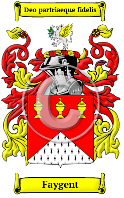 Faygent Family Crest/Coat of Arms