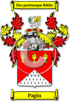Pagin Family Crest Download (jpg) Legacy Series - 150 DPI