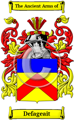 Defageait Family Crest/Coat of Arms