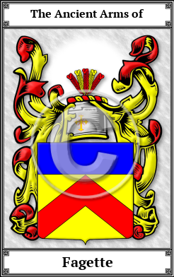 Fagette Family Crest Download (JPG)  Book Plated - 150 DPI