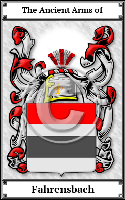 Fahrensbach Family Crest Download (JPG)  Book Plated - 150 DPI