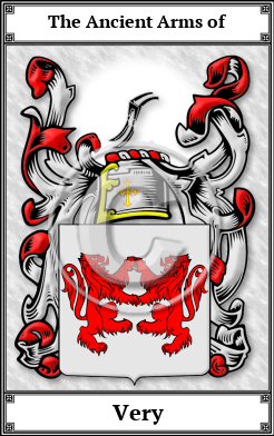 Very Family Crest Download (JPG)  Book Plated - 150 DPI