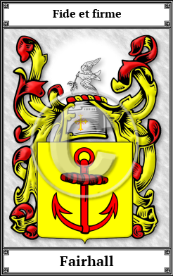 Fairhall Family Crest Download (JPG)  Book Plated - 150 DPI