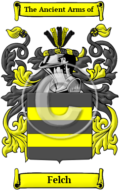 Felch Family Crest/Coat of Arms