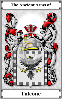 Falcone Family Crest Download (JPG)  Book Plated - 150 DPI