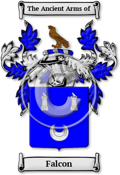 Falcon Family Crest Download (JPG) Legacy Series - 600 DPI
