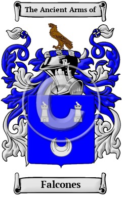 Falcones Family Crest/Coat of Arms