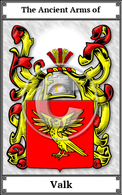 Valk Family Crest Download (JPG) Book Plated - 600 DPI