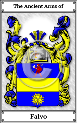 Falvo Family Crest Download (JPG)  Book Plated - 150 DPI