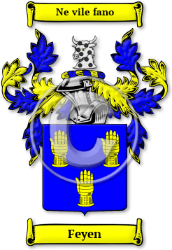 Feyen Family Crest Download (JPG) Legacy Series - 300 DPI