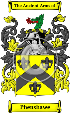 Phenshawe Family Crest/Coat of Arms