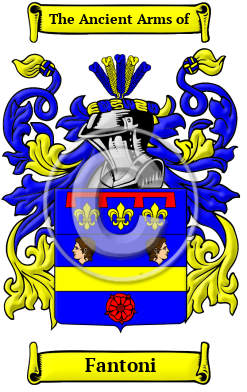 Fantoni Family Crest/Coat of Arms