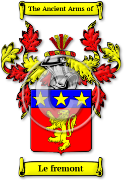 Le fremont Family Crest Download (JPG) Legacy Series - 600 DPI