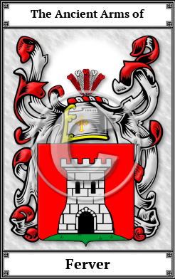 Ferver Family Crest Download (JPG) Book Plated - 600 DPI