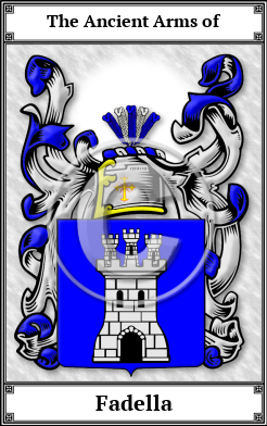 Fadella Family Crest Download (JPG) Book Plated - 600 DPI