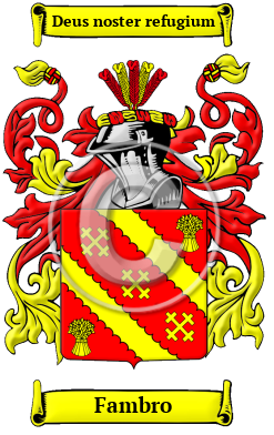 Fambro Family Crest/Coat of Arms