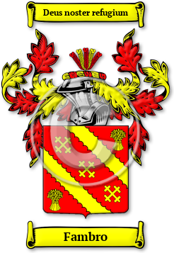 Fambro Family Crest Download (JPG) Legacy Series - 600 DPI