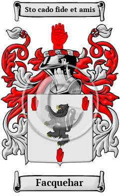 Facquehar Family Crest/Coat of Arms