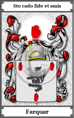 Farquar Family Crest Download (JPG) Book Plated - 600 DPI