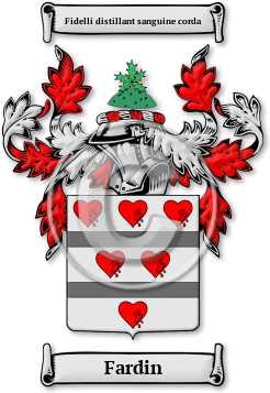Fardin Family Crest Download (jpg) Legacy Series - 150 DPI