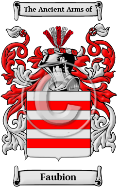 Faubion Family Crest/Coat of Arms