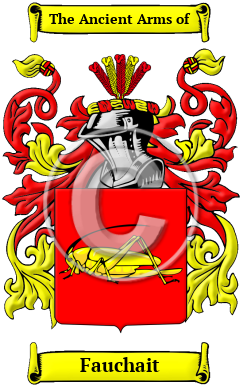 Fauchait Family Crest/Coat of Arms