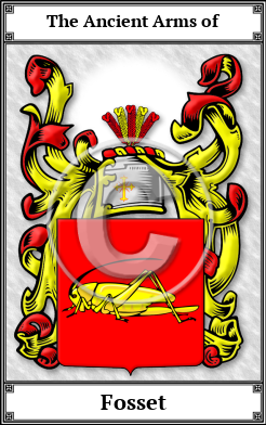 Fosset Family Crest Download (JPG)  Book Plated - 150 DPI