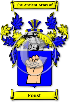 Foust Family Crest Download (jpg) Legacy Series - 150 DPI