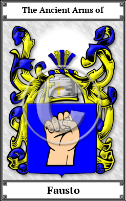Fausto Family Crest Download (JPG)  Book Plated - 150 DPI