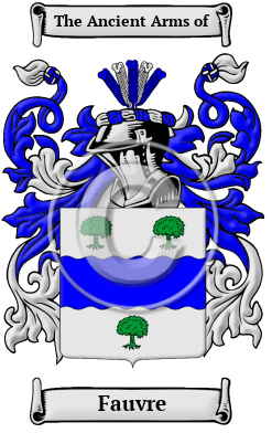 Fauvre Family Crest/Coat of Arms