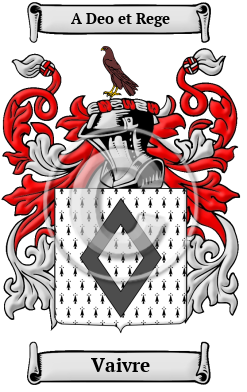 Vaivre Family Crest/Coat of Arms