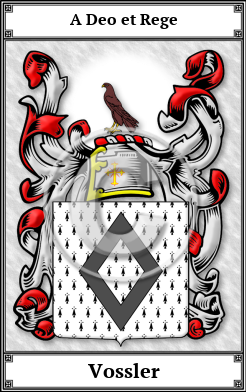 Vossler Family Crest Download (JPG)  Book Plated - 150 DPI