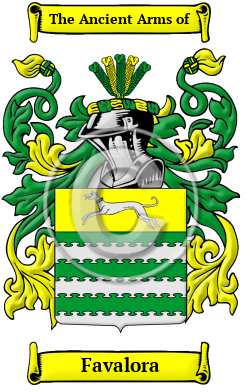 Favalora Family Crest/Coat of Arms