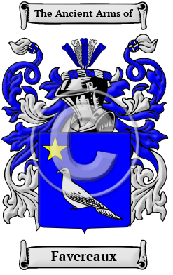 Favereaux Family Crest/Coat of Arms