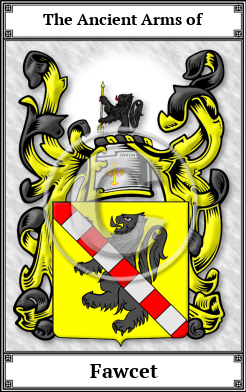 Fawcet Family Crest Download (JPG) Book Plated - 600 DPI
