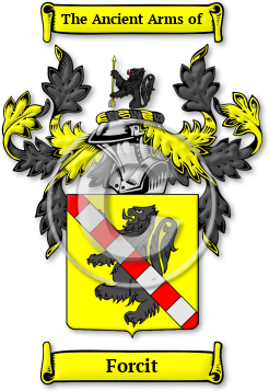 Forcit Family Crest Download (jpg) Legacy Series - 150 DPI