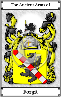 Forgit Family Crest Download (JPG)  Book Plated - 150 DPI
