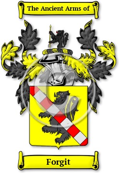 Forgit Family Crest Download (jpg) Legacy Series - 150 DPI
