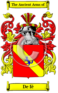 De fé Family Crest/Coat of Arms