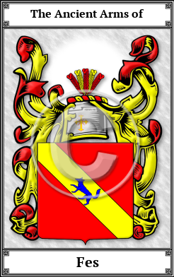 Fes Family Crest Download (JPG) Book Plated - 600 DPI