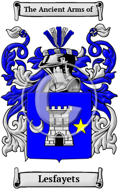 Lesfayets Family Crest/Coat of Arms