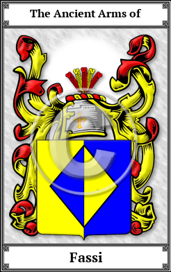 Fassi Family Crest Download (JPG)  Book Plated - 150 DPI