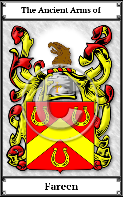 Fareen Family Crest Download (JPG)  Book Plated - 150 DPI