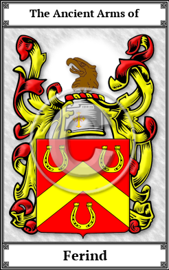Ferind Family Crest Download (JPG)  Book Plated - 150 DPI