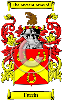 Ferrin Family Crest Download (JPG) Heritage Series - 600 DPI