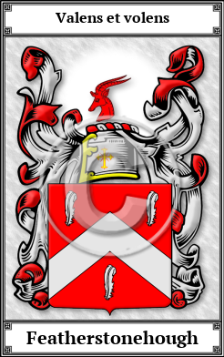 Featherstonehough Family Crest Download (JPG)  Book Plated - 150 DPI